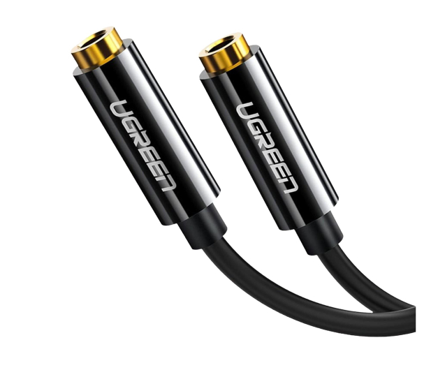 UGREEN Rozdzielacz audio AUX kabel jack 35 mm AV123 25cm czarny 6957303828166 - 1489211 - zdjęcie 2